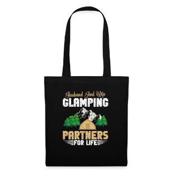 Glamper Holiday Camping Essentials Tent Glamping - Tote Bag - black - Front