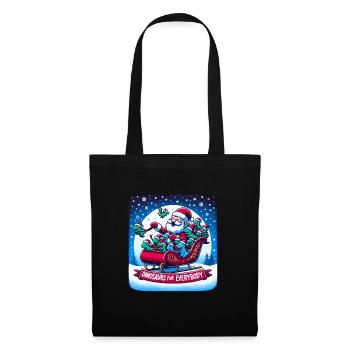 Festive Dinosaur for Everybody Christmas - Tote Bag - black - Front