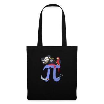 Pi Day Pirate Perroquet Math Geek Halloween Animal - Sac en tissu - noir - Devant