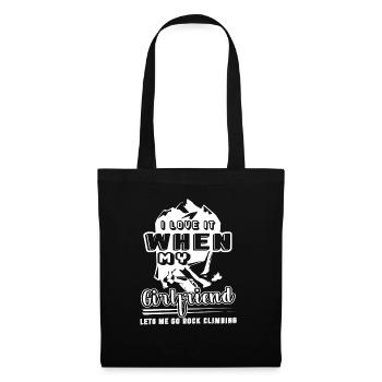 I Love It When My Girl Lets Me Go Rock Climbing - Tote Bag - black - Front