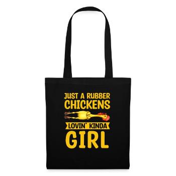 Rubber Chicken Costume Toy Rubber Chicken - Tote Bag - black - Front