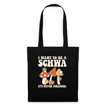 Professeur d’anglais Je veux être un Schwa ELA Life - Sac en tissu - noir - Devant