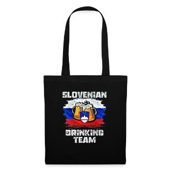 Équipe de beuverie de Slovénie - Sac en tissu - noir - Devant