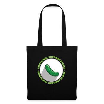 Soutien émotionnel Cornichon Humanité Gentillesse - Sac en tissu - noir - Devant