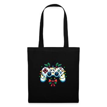 Festive Gamer Controller Holiday Gaming - Stoffbeutel - Schwarz - Vorne