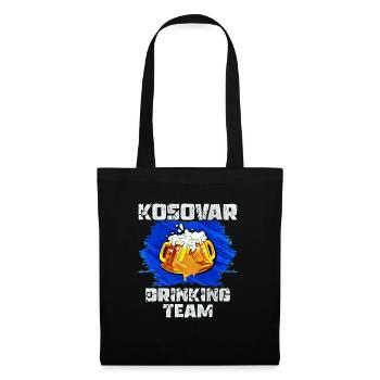Équipe de beuverie du Kosovo - Sac en tissu - noir - Devant