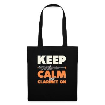 Clarinettes Instrument de musique Musicien Clarinettiste - Sac en tissu - noir - Devant