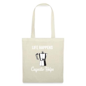 Drôles de chemises espagnoles Cafecito Cafe Español - Sac en tissu - nature - Devant