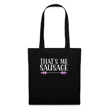That´s me sausage. Denglisch - Stoffbeutel - Schwarz - Vorne