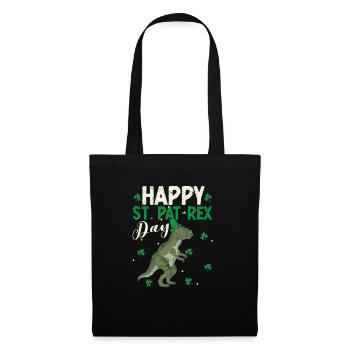 Happy St.Pat-Rex Day Saint Patrick Dinosaur - Tote Bag - black - Front