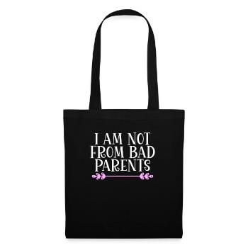 Je ne suis pas de mauvais parents Denglish - Sac en tissu - noir - Devant