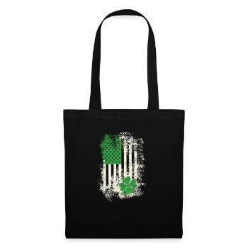 Happy St. Patrick's Day American Flag - Tote Bag - black - Front