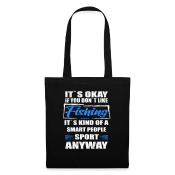 Ce n’est pas grave si vous n’aimez pas la pêche - Sac en tissu - noir - Devant