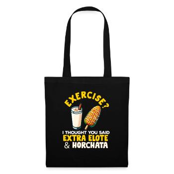 Elote Girl Women Elote Mexican Corn Food Comida - Tote Bag - black - Front