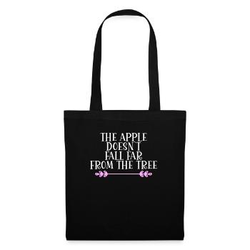 La pomme ne tombe pas loin de l’arbre Denglisch - Sac en tissu - noir - Devant