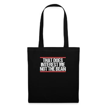 Cela ne m’intéresse pas, le haricot Denglisch - Sac en tissu - noir - Devant