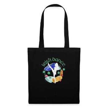 Danse irlandaise Drôle de la Saint-Patrick Danse Irlande - Sac en tissu - noir - Devant