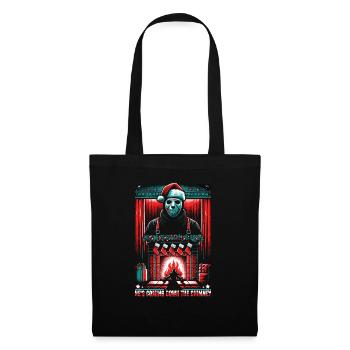 Cheminée Chills Slasher Noël menaçant - Sac en tissu - noir - Devant