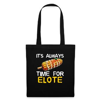 Elote Girl Women Elote Mexican Corn Food Comida - Tote Bag - black - Front