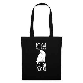 Chemise pour chat mignon propriétaire de chat - Sac en tissu - noir - Devant