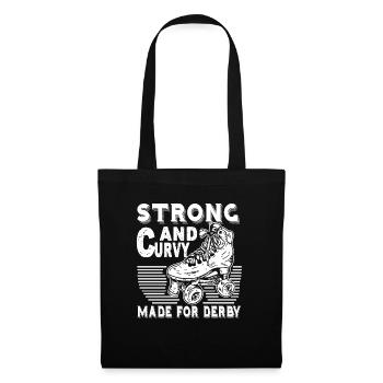 Strong And Curvy Made For Roller Derby - Tote Bag - black - Front
