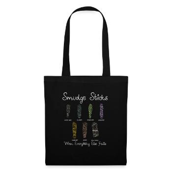 Sage Smudge Sticks Spiritual Healing Prayer Pagan - Tote Bag - black - Front