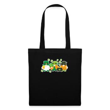 Nains nordiques irlandais Drôle Lucky Leprechauns - Sac en tissu - noir - Devant