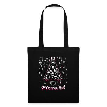 Oh Creepmas Tree Creepy Festive Goth Emo Horror - Tote Bag - black - Front