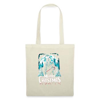 Joyeux Noël Festif Slasher Candy Cane Menace - Sac en tissu - nature - Devant