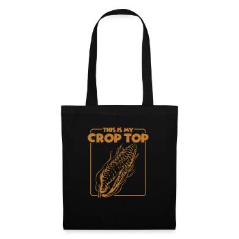 Citations agricoles drôles C’est mon agriculteur Crop Top - Sac en tissu - noir - Devant