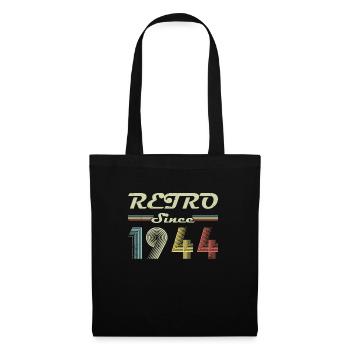 Retro seit 1944 Geburtstagsgeschenk - Stoffbeutel - Schwarz - Vorne