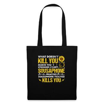 Funny Sousaphone Brass Band Player Marching Band - Tote Bag - black - Front