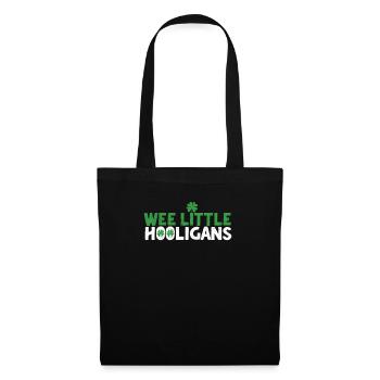Wee Little Hooligan Saint-Patrick irlandais - Sac en tissu - noir - Devant
