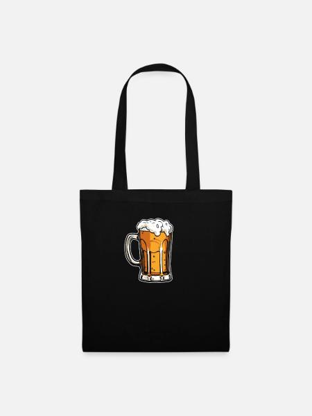 Bier Bierliebhaber Cool - Stoffbeutel - Schwarz