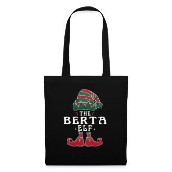 Berta Elf famille Match groupe Noël maman papa - Sac en tissu - noir - Devant