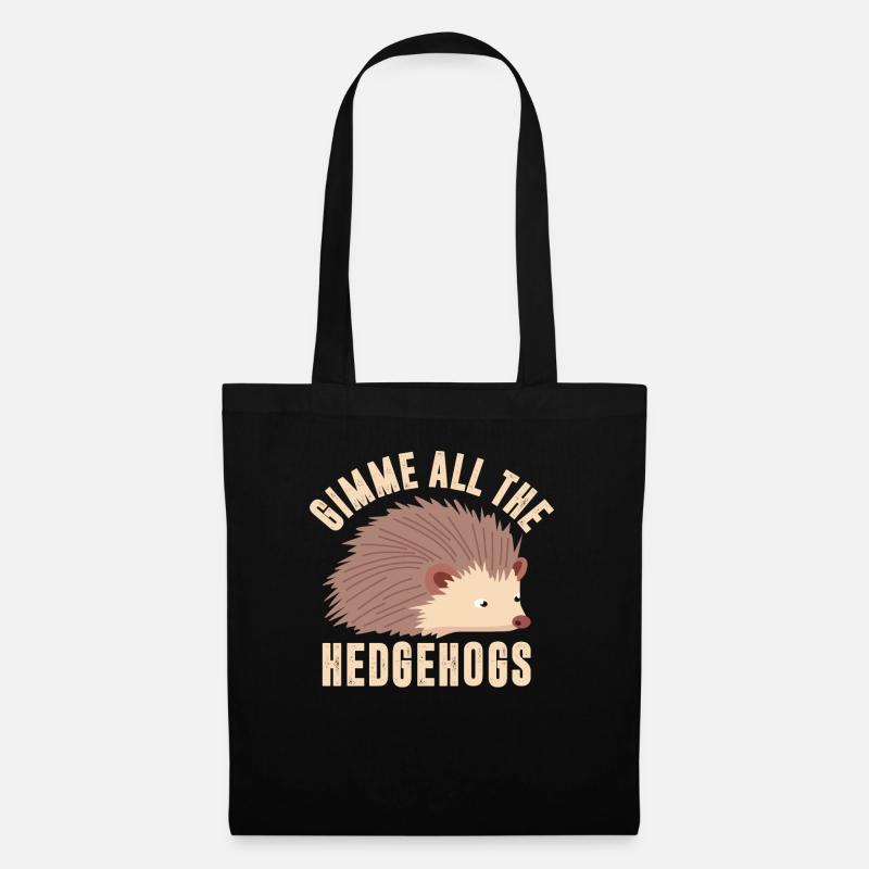Gib Mir Alle Hedgehogs - Stoffbeutel - Schwarz