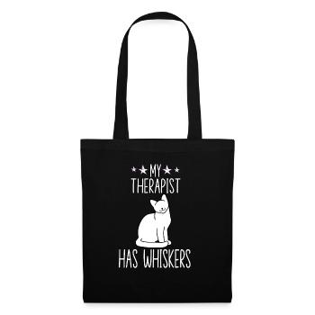 Tenue amusante de propriétaire de chat - Sac en tissu - noir - Devant