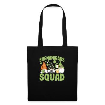 Escouade de manigances Feuille de trèfle porte-bonheur - Sac en tissu - noir - Devant
