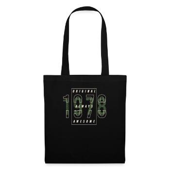 Original 1978 année de naissance urbain cadeau Vintage - Sac en tissu - noir - Devant
