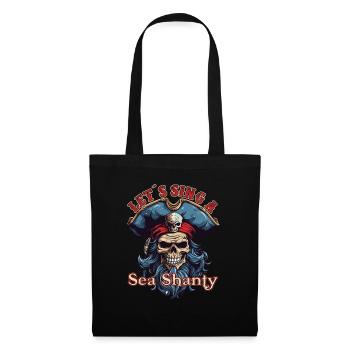 Song Sea Shanty Design pour les bottes de chant des êtres chers - Sac en tissu - noir - Devant