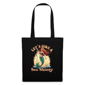 Song Sea Shanty Design pour les bottes de chant des êtres chers - Sac en tissu - noir - Devant