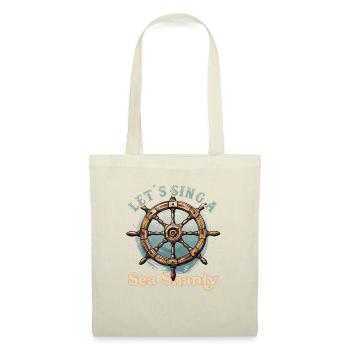 Song Sea Shanty Design pour les bottes de chant des êtres chers - Sac en tissu - nature - Devant