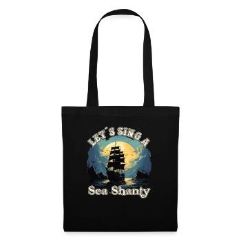 Song Sea Shanty Design Pour Amour Chantant Bottes - Sac en tissu - noir - Devant