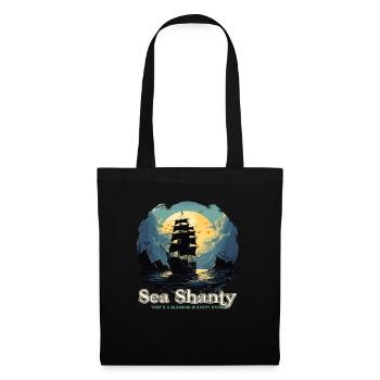 Song Sea Shanty Design pour les bottes de chant des êtres chers - Sac en tissu - noir - Devant