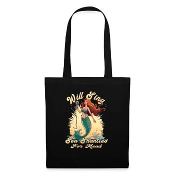 Song Sea Shanty Design pour les bottes de chant des êtres chers - Sac en tissu - noir - Devant