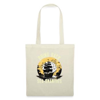 Song Sea Shanty Design pour les bottes de chant des êtres chers - Sac en tissu - nature - Devant