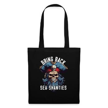 Song Sea Shanty Design pour les bottes de chant des êtres chers - Sac en tissu - noir - Devant
