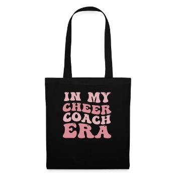 Dans mon ère Cheer Coach Pom-pom girl - Sac en tissu - noir - Devant