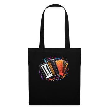 Accordéoniste Instrument de musique Accordéoniste - Sac en tissu - noir - Devant