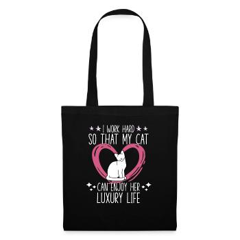 Kitten motive cats accessories cat owner - Tote Bag - black - Front